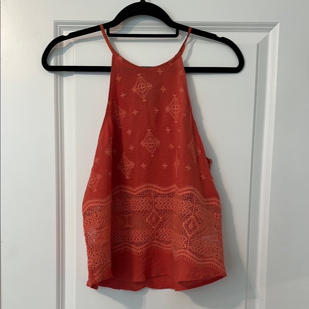 ASTR Women's Sleeveless Red Top